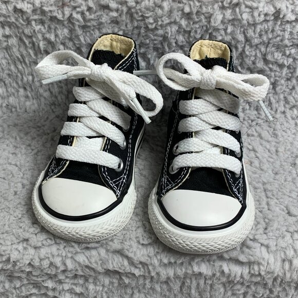 Converse Chuck Taylor All Star High Top Infant Sneakers Sz2 - Picture 5 of 14